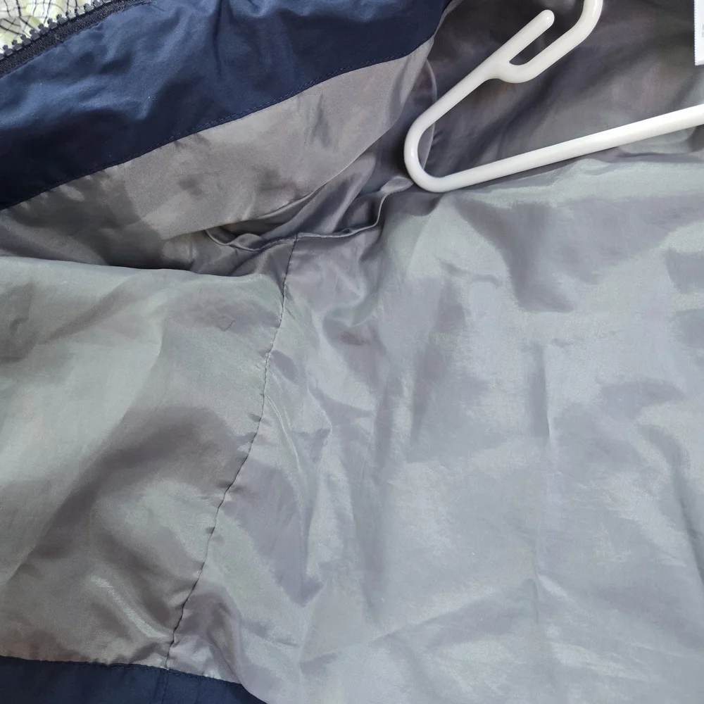 Gymboree Boys Navy Blue Lightweight Lined‎ Windbreaker Hooded Zip Jacket 12-24Mo